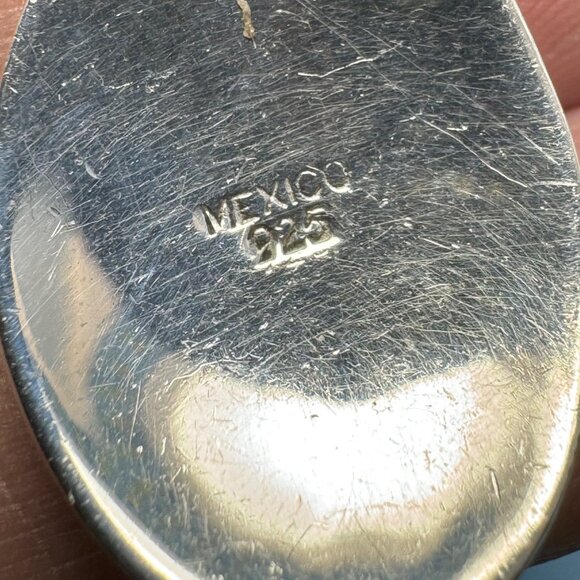 Oval Two Tone Statement Slide Pendant Textured Round Fancy Link Chain 16'' Long - Picture 7 of 10